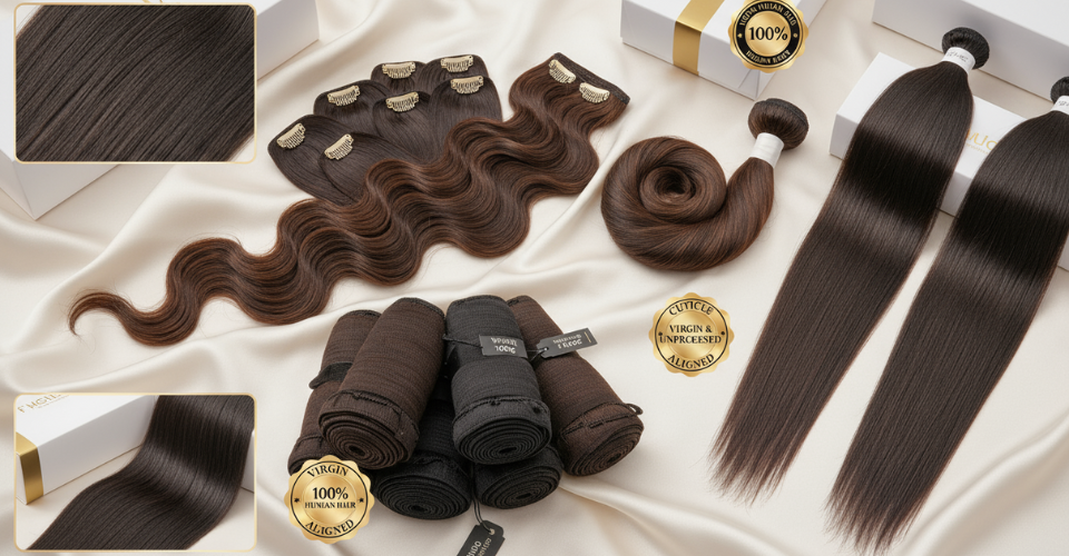 100% Human Hair Extensions