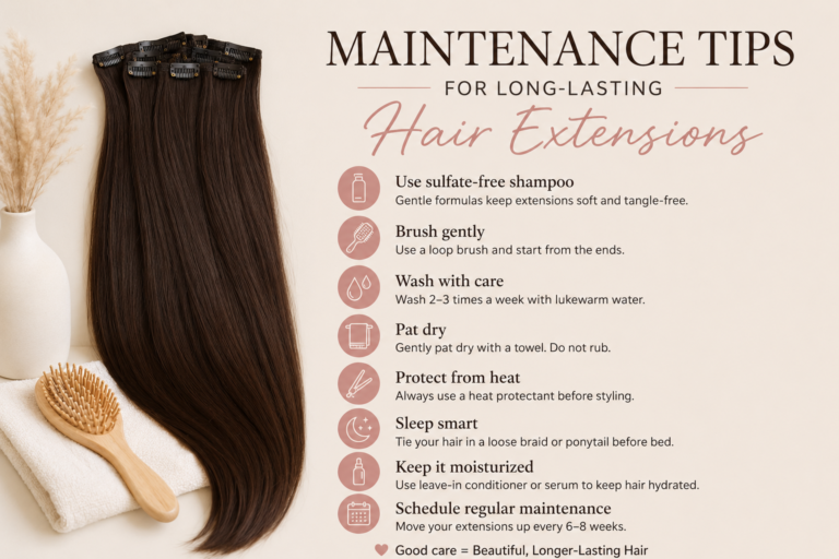 Maintenance Tips for Long-Lasting Hair Extensions