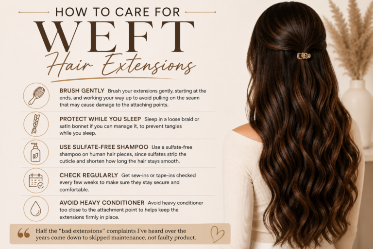 How to Care for Weft Hair Extensions